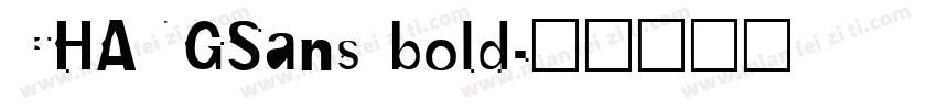 CHANGSans bold字体转换